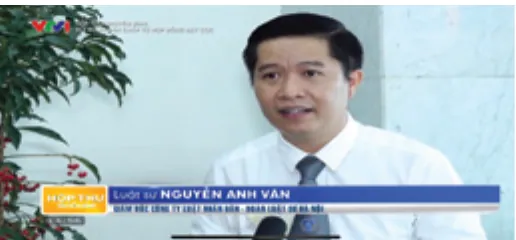 Luật sư Nguyễn Anh Văn trên VTV1